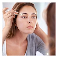 Depilador Portatil de Cejas Blanco Recargable para Viaje Y+Ligas Regalo