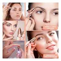 Afeitadora Portatil de Cejas Blanco Recargable Compacta Y+Post It