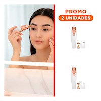 Pack2 Recortador Portatil de Cejas Blanco Recargable para Mujer