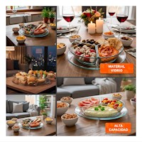 Organizador de Mesa Transparente 3 Divisiones de Modelo Versatil para Hogar