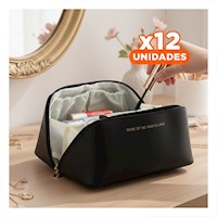 Pack12 Complemento Negro de Maquillaje Elegante para Viaje