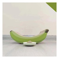 Figura Animal Platano en Color Marron de Carton Corrugado Duradero Y+Papel Regalo