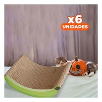 Pack6 Estructura Animal Platano en Color Marron de Carton Reforzado Y+Papel Regalo