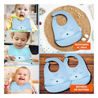 Protector Reutilizable de Silicona Infantil con Carita Celeste Y+Post It