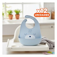 Pack12 Protector Funcional de Silicona Infantil con Carita Celeste
