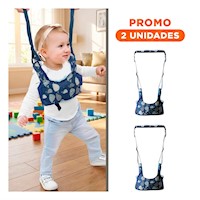 Pack2 Arnes Caminador infantil Bebe Azul Diseño Ballena Comodo y Estable