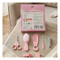 Conjunto Completo para Bebe 6 Piezas Rosado Practico