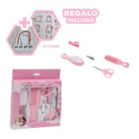 Equipo Completo para Bebe 6 Piezas Rosado para Casa Y+Regalo Sticker