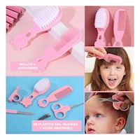 Set Portatil para Bebe 6 Piezas Rosado Compacto Y+Post It