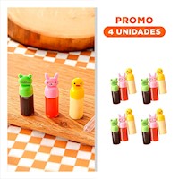 Pack4 Pote Mini Cremero para Leche y Desayuno Infantil Set 3 Y+Regalo Sticker