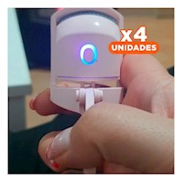 Pack4 Rizador Moderno Electrico de Tonalidad Rosado