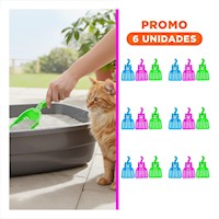 Pack6 Kit de Limpieza para Heces de Mascota Multicolor Y+Regalo Sticker