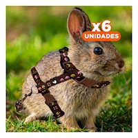 Pack6 Chaleco Resistente para Conejo y Gato Delgado Marron