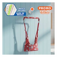 Pack4 Arnes Regulable Bebe Rojo Diseño Ballena Estable y Seguro Y+Papel Regalo