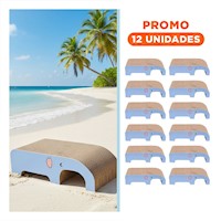 Pack12 Estructura de Carton en Color Marron con Forma de Elefante Decorativa