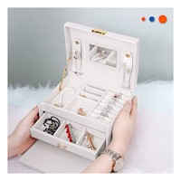Organizador Blanco de 3 Niveles para Collares Aretes y Pulseras