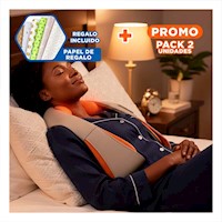 Pack2 Dispositivo Portatil Cervical Electrico Anaranjado para Casa Y+Papel Regalo