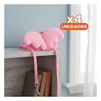 Pack4 Pechera Regulable Rosado Pet con Alitas Pequenas Ajustable Y+Regalo Sticker