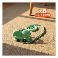 Pack6 Protector Ajustable Turquesa Pet con Alitas Pequenas Comodo Y+Papel Regalo