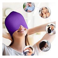 Gorro Ajustable para Migrana Morado Suave Y+Post It