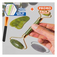 Pack2 Dispositivo de Jade Set de 3 Verde para Rejuvenecer y Luminosidad Y+Papel Regalo