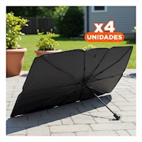 Pack4 Toldo Interior Plegable para Auto con Proteccion Solar Y+Papel Regalo