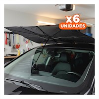 Pack6 Cubierta Frontal Plegable para Auto con Sistema Resistente Y+Papel Regalo