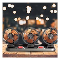 Circulador Portatil para Auto 3 Cabezales Negro de Alta Calidad Y+Papel Regalo