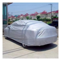 Protector Impermeable para Auto L 480x175x120cm Gris Y+Regalo Sticker