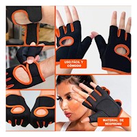 Mitones comodos mujer naranja ligeros duraderos resistentes flexibles