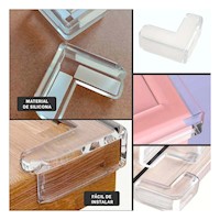 Cubiertas Resistentes para Esquinas Transparentes en Muebles