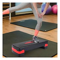 Base Aerobica Rojo de 2 Niveles para Entrenamiento en Casa Y+Papel Regalo