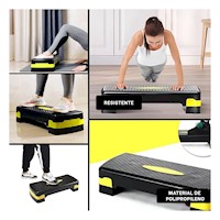 Banco Funcional Amarillo de 2 Niveles para Entrenamiento