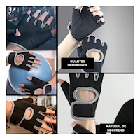Manoplas Deportivas Estandar de Neopreno Plomo con Ajuste Preciso