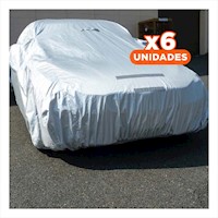 Pack6 Cobertor Impermeable XL 540x175x120cm Gris Uso Diario Y+Papel Regalo