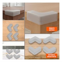 Accesorios para Esquinas de Seguridad para Mesas en Color Plomo