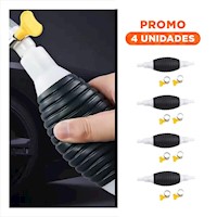 Pack4 Dispositivo Practico para Combustible Blanco y Negro con Manguera Segura Y+Regalo Sticker