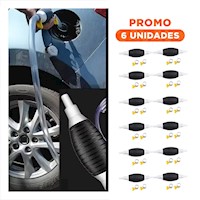 Pack6 Herramienta Practica para Combustible Blanco y Negro con Manguera Durable