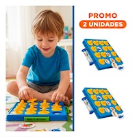 Pack2 Memoria Color Azul para Dinamica Lotto de Plastico Infantil