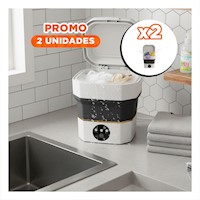 Pack2 Equipo Compacto para Hogar Color Negro y Blanco 26x26x24,5 cm Y+Papel Regalo