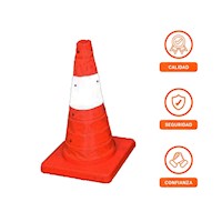 Marcador de Advertencia Color Naranja 45 cm para Areas de Riesgo Y+Ligas Regalo