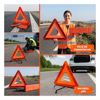 Senalizador Portatil Color Naranja 40 cm para Seguridad Vehicular
