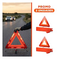 Pack2 Delimitador Portatil Color Naranja 40 cm para Areas de Riesgo