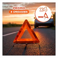 Pack4 Delimitador de Seguridad Vial Color Naranja 40 cm para Exteriores Y+Papel Regalo