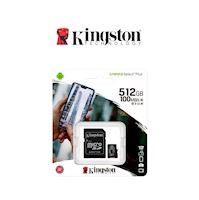 Tarjeta memoria MicroSD Kingston 512GB Canvas SelectPlus con Adaptador
