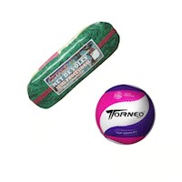 Set De Voley Semiprofesional Rosa