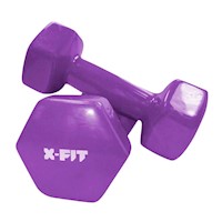 Mancuernas Plastificadas 3Kg Morado