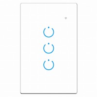 INTERRUPTOR INTELIGENTE UNIVERSAL WIFI LUZ SMART BLANCO ALEXA 3 BANDAS