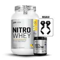 Nitro Whey 1.1 Kg Vainilla+Universe Nutrition 150Gr+Straps