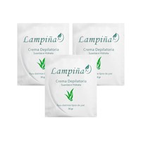 Crema Depiladora 30gr Lampiña 3 Und
